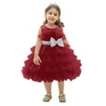 thumbnail image 4 of Girl Dress Ruffle Sleeveless Baby Girl Tulle Dress Girls Summer Dresses Birthday Dress Toddler Baby Girl Outfit 3-4 Years Girl Fashion, 4 of 5