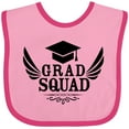 thumbnail image 3 of Inktastic Grad Squad with Graduation Cap and Wings Boys or Girls Baby Bib, 3 of 4