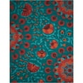 thumbnail image 3 of Nourison Suzani Teal Area Rug SUZ02 3'9" x 5'9", 3 of 5