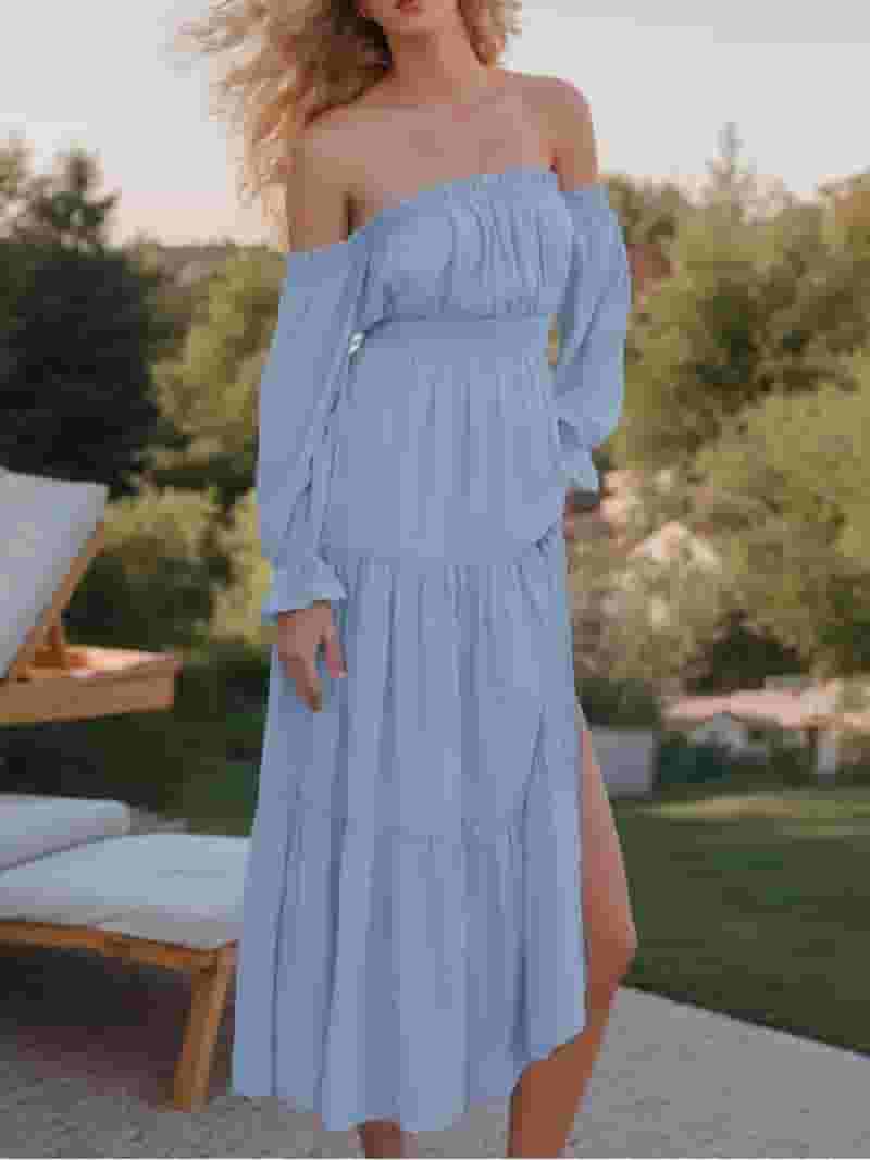 Puff Sleeve Off Shoulder Shein Buy Dark Blue Dresses For Women By Shein Online Puff Sleeve Off Shoulder Shein Buy Dark Blue Dresses For Women By Shein Online