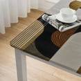 thumbnail image 4 of WYYP Abstract Black and Brown Geometric Boho Modern Tablecloth Square Table Cover white, 4 of 7