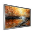 thumbnail image 2 of Designart 'Sunrise Glow In The Autumn Forest' Lake House Framed Art Print, 2 of 4