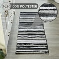 thumbnail image 4 of Better Trends 20" x 60" Bathroom Runner Mat, 100% Polyester Non-Slip Bath Rug, Water Absorbent, Machine Washable Griffie Collection - Gray, 4 of 8
