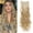Strawberry Blonde Mix Bleached, variant on Aorsher Black Clip in Hair Extension, 7PCS Synthetic Hair Extension Clip in Thick Stright Layered Hair Extensions 20 Inch Invisible Double Weft Hair Extensions for Women