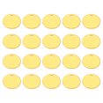 thumbnail image 1 of Unique Bargains 10mm Brass Disc, 20pcs Metal Stamping Blanks Tags Circle Charm Pendants Round Metal Plate for Laser Engraving Stamping Keychain Making, Gold Tone, 1 of 6