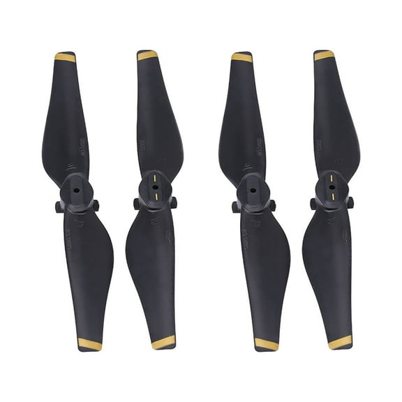 Air Props Blade, 2s 2Pairs of Set Quick Release Propellers Quadcopter Blade for Air Drone (Gold Edge)