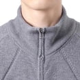 thumbnail image 6 of Miqool Men's Cardigan Sweaters Full Zip Stand Collar Long Sleeve Casual Knitted Tops Fall Winter Sweaters, 6 of 8