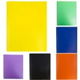 thumbnail image 3 of Two-Pocket Folder, Letter Size, 5 Pack, Colored File Folders, Filing Folders, File Folder A4 Plastic Folder with Metal Staple Tongue, Sturdy Plastic File Folder for School and Office, 3 of 8