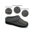 thumbnail image 4 of DL Mens Warm Moccasin House Slippers Memory Foam, Winter Cozy Wool-Like Men's Suede Bedroom Indoor Slippers Non-Slip, 4 of 7