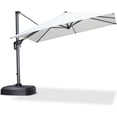 thumbnail image 4 of PURPLE LEAF 8' X 8' Patio Umbrella with Wheeled Base for Pool 7' High Offset Outdoor Cantilever Umbrella Swimming Pool Umbrella with 360°Rotation for Poolside White, 4 of 8