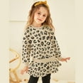 thumbnail image 2 of POPTEM Girls 2-Piece Sweatshirt and Leggings Sets Leopard Print Outfits Brown Size 7, 2 of 8