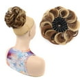 thumbnail image 4 of Chignon Désordonné Pièce de Cheveux Synthétique Moelleux en Forme de Nid d'Oiseau Rétractable Ondulé Bouclé Extensions de Cheveux, 4 of 7