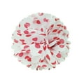thumbnail image 2 of Wrapables® 12" Set of 3 Tissue Pom Poms Party Decorations for Weddings, Birthday Parties Baby Showers and Nursery Décor, Red Polka Dots, 2 of 3
