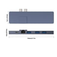 thumbnail image 2 of Adaptador Hub USB C 8 en 1 Tipo C Hub con Thunderbolt 3 4K HD 3 Puertos USB 3.0 Lector de tarjetas SD TF Speravity EL3284-00B, 2 of 2