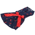 thumbnail image 1 of Ropa linda de verano para mascotas Bling Bling Vestido de Falda Sin Mangas de Poliéster para Perros con Lazo Patrón de Cereza Azul Marino XS, 1 of 12