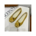 thumbnail image 3 of Bellella Women Flats Square Toe Flat Shoes Comfort Casual Shoe Faux Suede Pumps Party Formal Apricot Yellow 4.5, 3 of 4