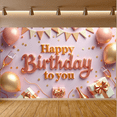 thumbnail image 4 of Yatrandify Decorative Design Happy Birthday to You Glitter Banner Balloon Decoration Party Backdrop for Birthday Party Indoor Decoration Photo Shoot, 4 of 7