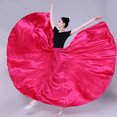 thumbnail image 4 of Women Ladies Adult Satin Long Flowy Dance Skirt For Practice Preformance Stage, 4 of 5