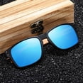 thumbnail image 3 of Bamboo Sunglasses for Men and Women, TAC Lens, Sports Style, Universal Fit, Customizable, 1 Pair, 3 of 5