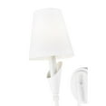 thumbnail image 6 of Z-Lite Claudelle 1 Light Wall Sconce in Textured White color, Steel frame, 6 of 8