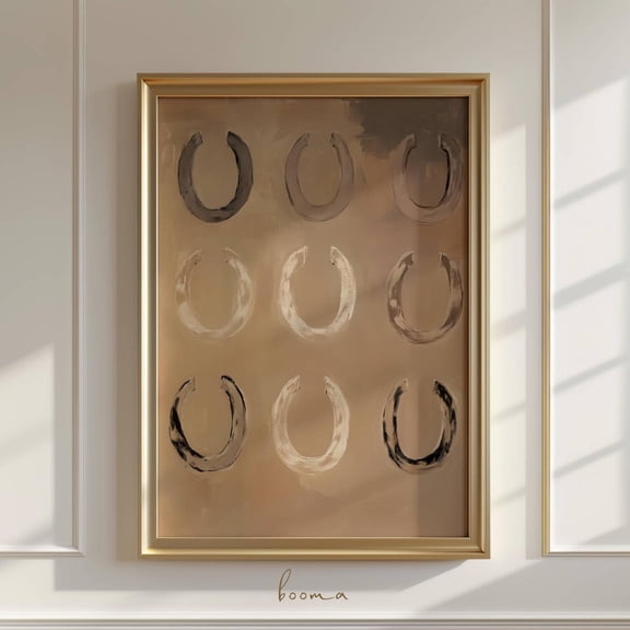 Horseshoes Print Western Wall Art Southwestern Print Lucky You Art Modern Country Poster Western Style Bedroom Art UNFRAMED Poster, Wall Art for Decor, Present, 8x12