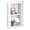 White, variant on AdirHome Recessed Wall Mount Storage Cabinet – Sturdy Fully Assembled Wooden Utility Storage Shelf – Ideal for Home Kitchen, Bathroom, Laundry, Medicine Cabinet (Black)