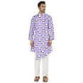 thumbnail image 5 of Atasi Indian Designer Kurta For Mens Casual Traditional Printed Ethnic Long Shirt Kurta, 5 of 7