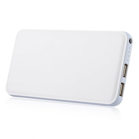 20000mAh Power Bank Dual USB External Battery Portable Charger for iphone Samsung Cellphone With LED