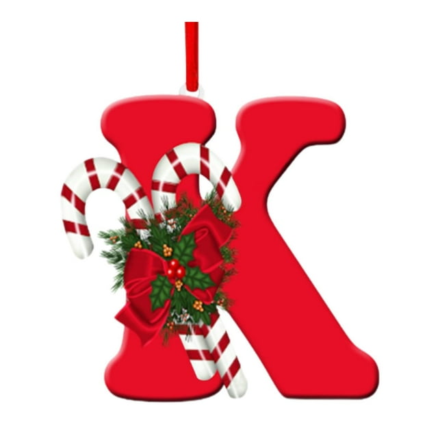 Adornos navideños con letras colgantes, adornos navideños decorativos para centros comerciales, coronas, cumpleaños, año Nuevo, interiores K