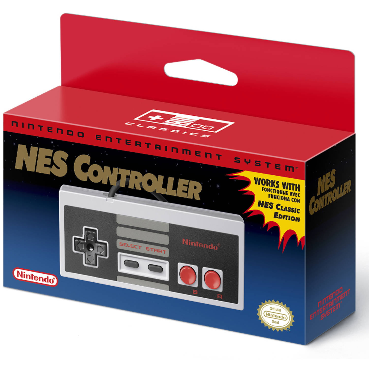 Nintendo NES Controller, Gray, CLVACNES 