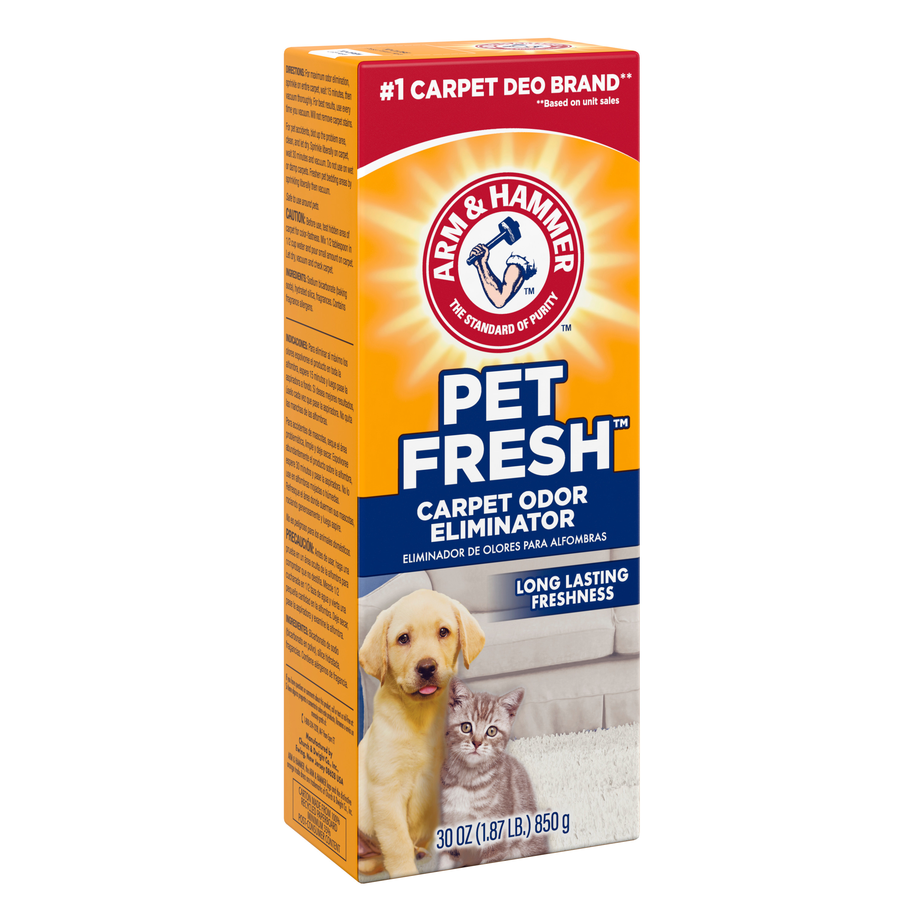 Arm Hammer Carpet Odor Eliminator Pet Fresh 30 oz