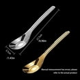 thumbnail image 5 of Baby Feeding Spoon Mirror Polished Washable Anti-rust Smooth Solid Color Nonslip Handle Kitchen Soup Porridge Scoop Tool Gold, 5 of 10