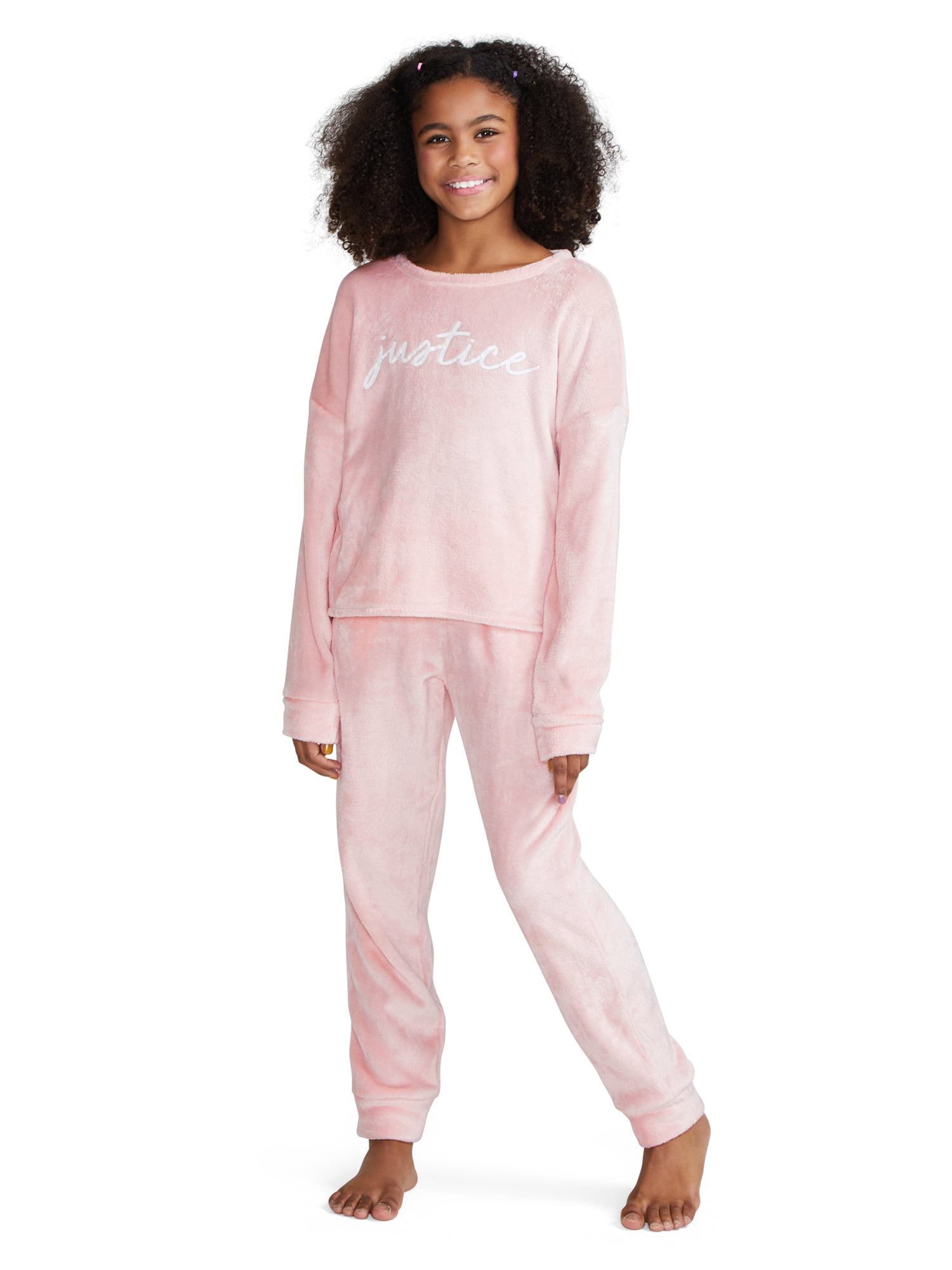 Justice Sleepwear 2-Piece Pajama Set Who Wore it Best Cloudy Hearther