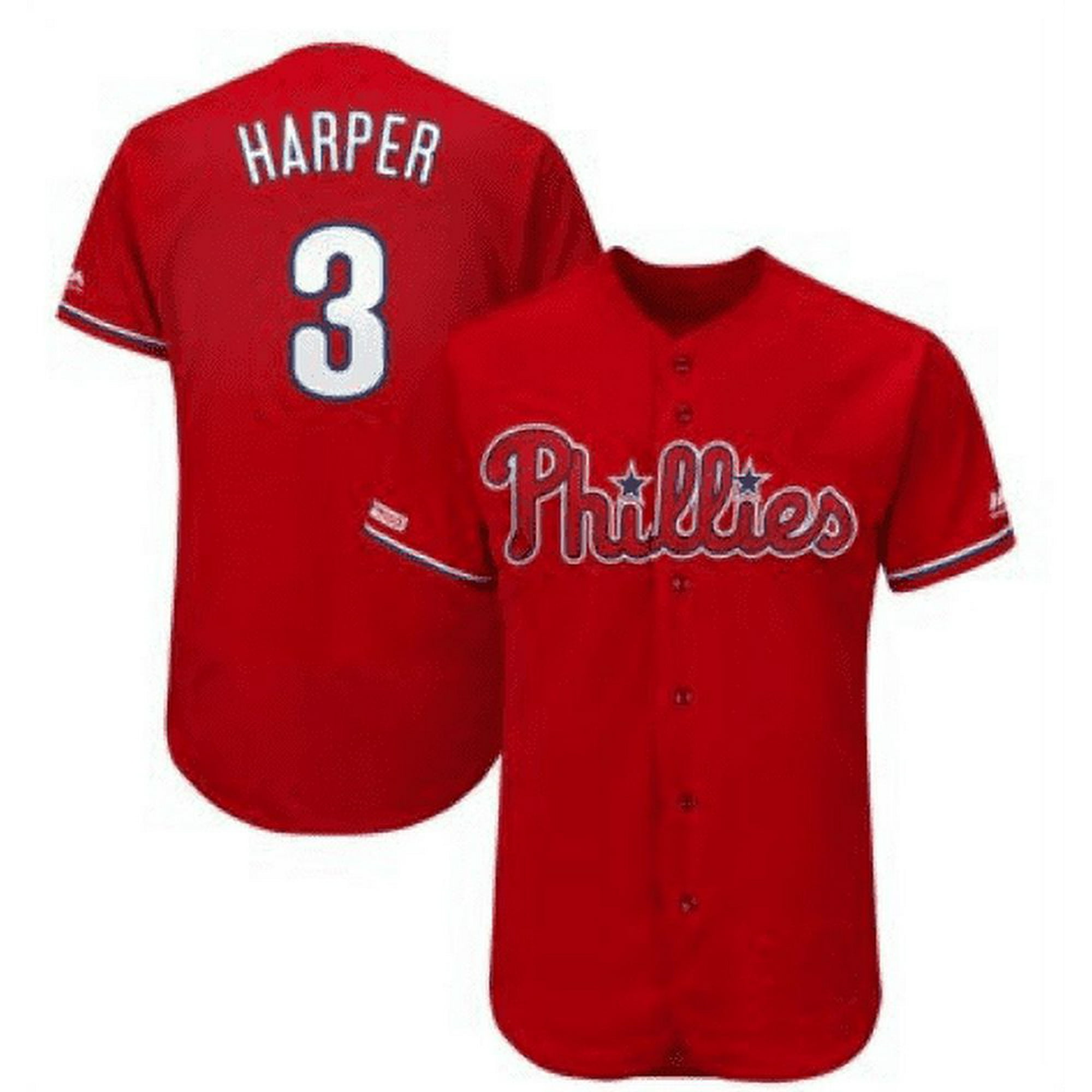 Hommes Femmes Maillot de Baseball Phillies HARPER 3 Maillot de Sport Adulte Walmart