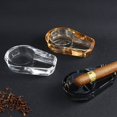 thumbnail image 4 of Cenicero de cigarros, porta cigarrillos de cristal para hombres, cenicero de exterior para patio, interior, exterior, hogar, oficina, mesa, decoración de escritorio, 4 of 5