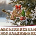 thumbnail image 1 of Pendientes Navideños Letra del Alphabet Christmas Tree Ornaments, Adornos Personalizados DIY Navideños, Colgantes para Árbol de Navidad, Xmas Tree Hanging Decor, Estilo Navideño, Pendientes para, 1 of 8