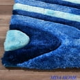 thumbnail image 2 of MDA Home Mateos Shag Blue Swirl Polyester Area Rug - 8' x 10', 2 of 3