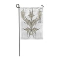 thumbnail image 1 of LADDKE Beautiful William Morris Inspired Grungy Leaf Pattern Beauty Black Garden Flag Decorative Flag House Banner 12x18 inch, 1 of 1