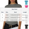 thumbnail image 3 of Womens Summer Cap Sleeve Tops Business Casual Round Neck T Shirts Trendy Beach Vacation Outfits Fashion Blouses, 3 of 4