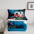 thumbnail image 5 of Manfei Cartoon Rv Pattern Queen Comforter Set,Night Sky Comforter Sets Queen,Blue,Reversible,3pcs,1 Comforter and 2 Pillowcases, 5 of 7