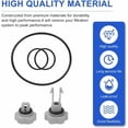 thumbnail image 2 of Rubber O-Ring Repair Kit for Intex Sand Filter Pump - Pool Pump Seal Repair Kits - Pool Pump Parts, 2 of 4