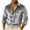 Gray, variant on Men's Vintage Velvet Shirts Solid Color Button Down Collar Long Sleeve Shirts Casual Fall Tops Gold