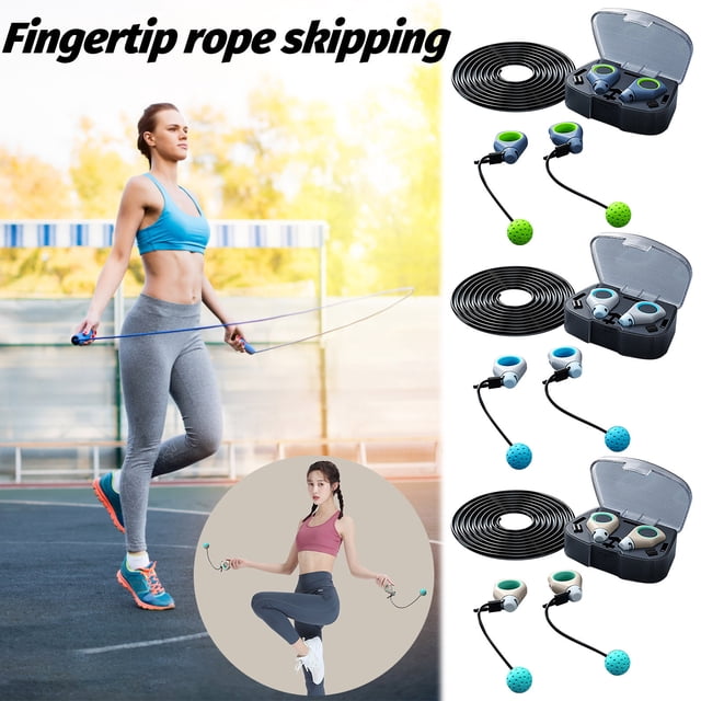 Viflosae Savings Fingertip Skipping Ropes Steel Wire Handle Thumb Children's Skipping Ropes Stationery on Rollback