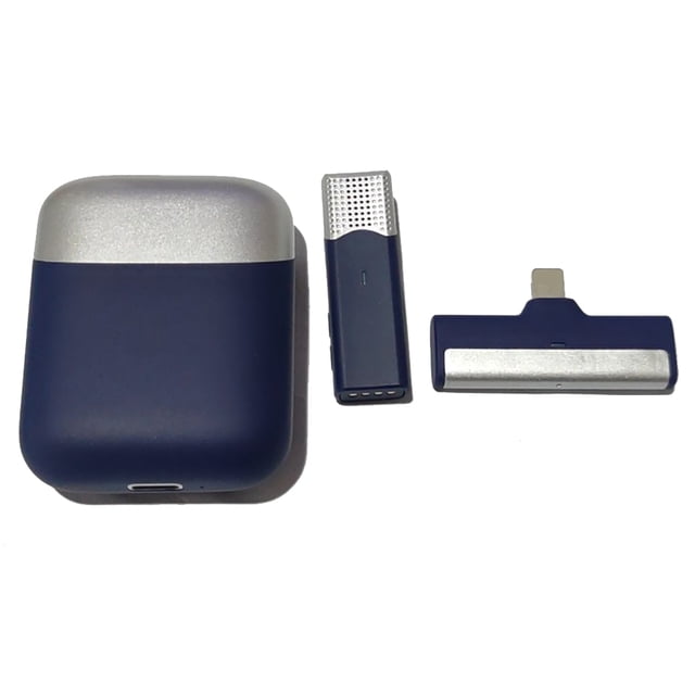 bedienty Microphone Sans Fil Mini Portable pour Interview Réunion Micro à Revers avec Récepteur Faible Latence Accessoires de Diffusion en Direct Type 2