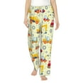 thumbnail image 2 of Picia Heavy Equipment Womens Soft Woven Cotton Elastic Waistband Sleep Pajama Pant Lounge Sleep Pant With Pockets And Drawstring-Large, 2 of 9