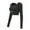Black, variant on Wlynlyn Workout Crop Tops for Women Long Sleeve Athletic Shirts Cut out Front Gym Running Yoga Tights Top