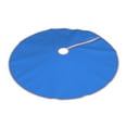 thumbnail image 2 of Kll Dodgerblue Christmas Tree Skirt 30",Party Decorations Farmhouse For Christmas Decorations Holiday Party, 2 of 8