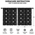 thumbnail image 2 of Blackout Kids Curtains,Black White Sun Moon Star Eye Pattern Childrens Insulated Curtains Set Of 2,Bedroom Essentials,Toddler Room Decor 52"x63", 2 of 5