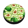 thumbnail image 2 of Kdxio Spare Tire Cover for RV Trailer, Waterproof Wheel Cover,Camper Spare Tire Cover Fit for Rv SUV Truck Travel Trailer 14 inch-Avocado Green Striped, 2 of 8
