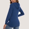 thumbnail image 5 of Bearsland Women's Maternity Hoodie Long Sleeves Shirt Casual Vneck Top Pregnancy Sweatshirt Tunics, 5 of 7